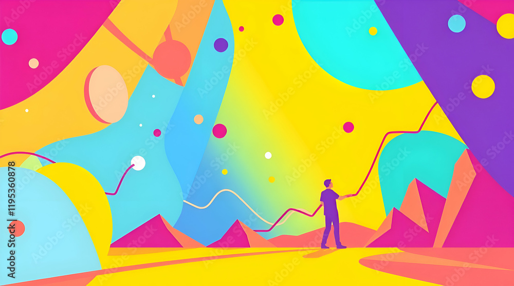 AI-Powered Customer Insights creative illustrations. AI-Powered Customer Insights creative illustrations.