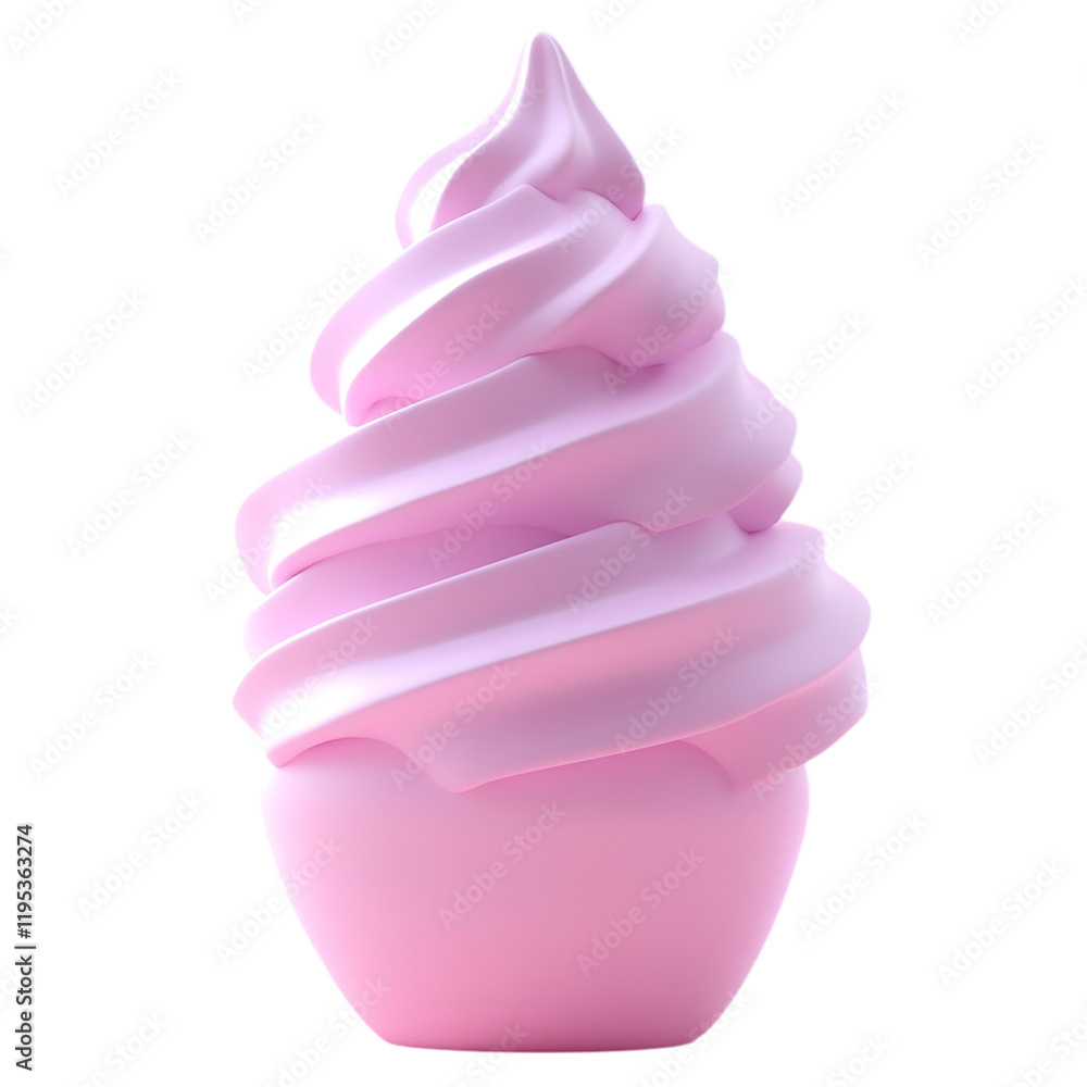 Pink Creamy Ice Cream Delight: A Swirl of Sweetness Pink Creamy Ice Cream Delight: A Swirl of Sweetness