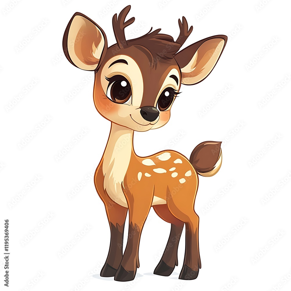 Cute Orange Deer Clipart Illustration Cute Orange Deer Clipart Illustration