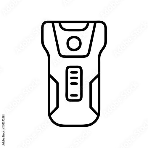 stud finder icon, stud finder line art - simple line art of stud finder, perfect for stud finder logos and icons and themed design 