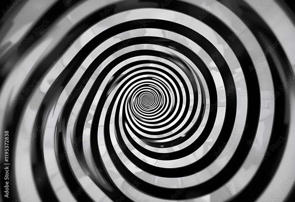 Black and white spiral pattern Black and white spiral pattern