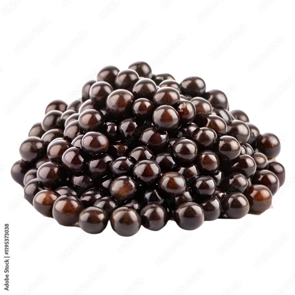 Pile of black soya beans isolated on transparent background Pile of black soya beans isolated on transparent background