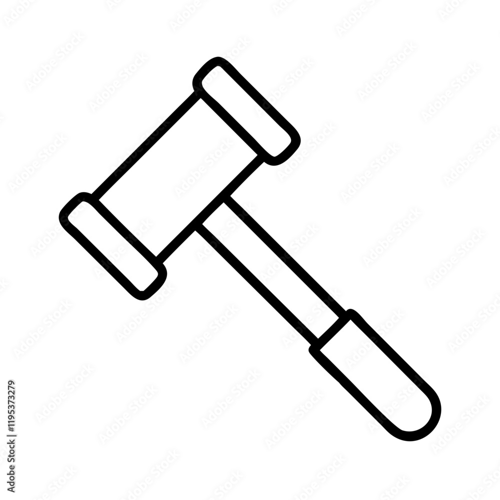 wooden hammer mallet icon, wooden hammer mallet line art - simple line art of wooden hammer mallet, perfect for wooden hammer mallet logos and icons and themed design wooden hammer mallet icon, wooden hammer mallet line art - simple line art of wooden hammer mallet, perfect for wooden hammer mallet logos and icons and themed design