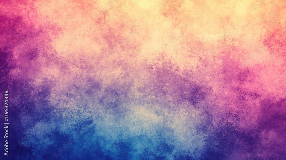 retro gradient background showcasing a blend of pinks, blues, yellows, and purples, creating a nostalgic and vibrant texture with a hint of noise retro gradient background showcasing a blend of pinks, blues, yellows, and purples, creating a nostalgic and vibrant texture with a hint of noise