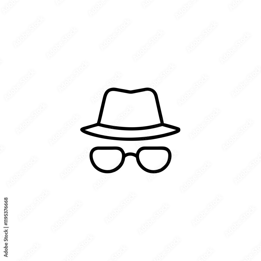 hat and sunglasses icon on transparent background
hat and sunglasses icon on transparent background