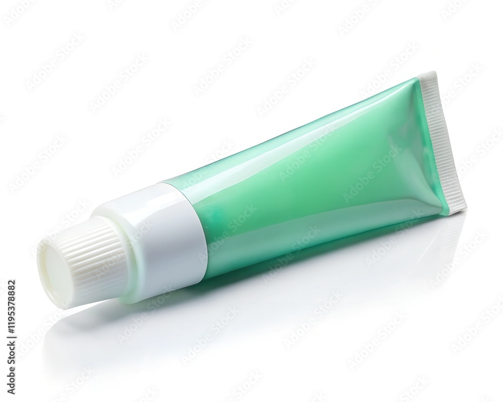 tube of toothpaste isolated on a white background