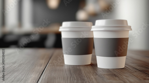 Paper Coffe cups Template