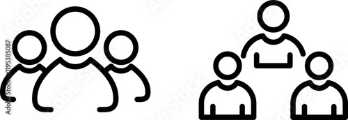 "People Icon Representing Community, Teamwork, and Social Interaction for Networking, Collaboration, and Human Connections"