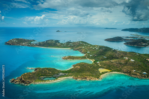 Aerieal View of St. Thomas, US Virgin Islands