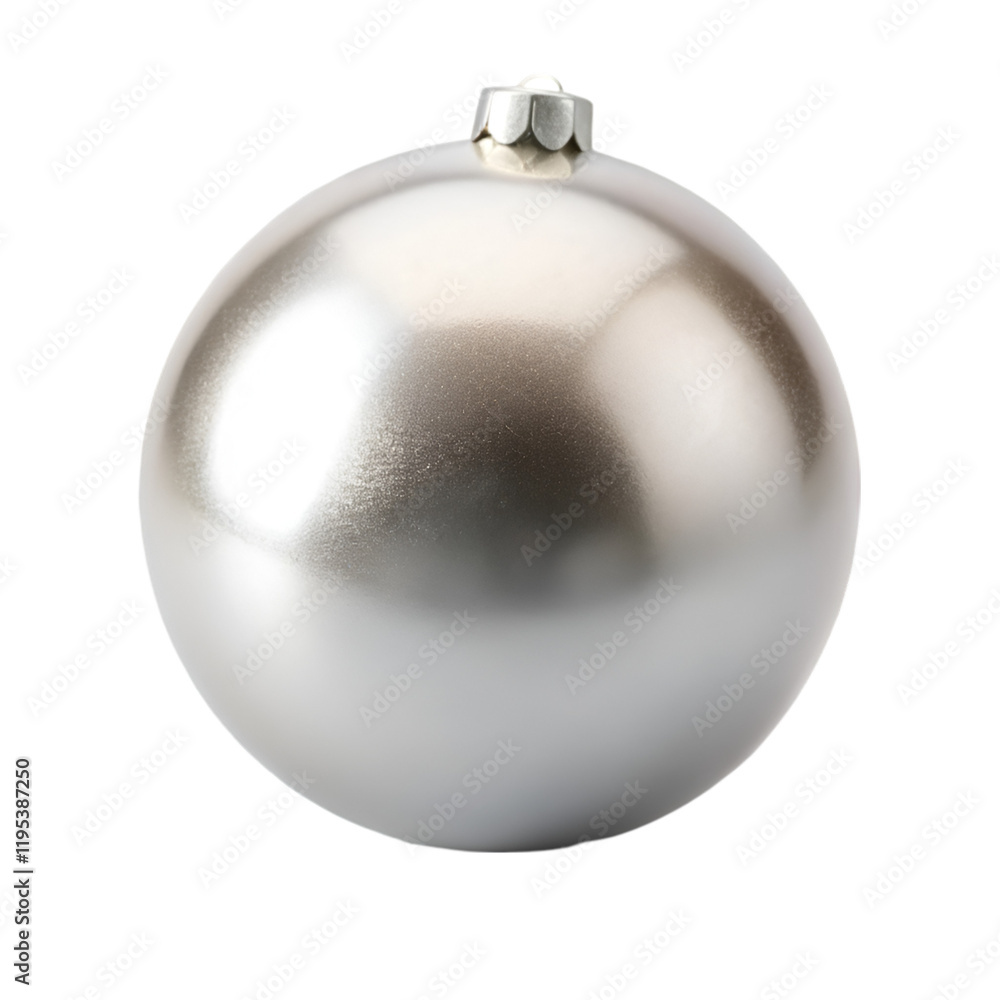 Sliver ball isolated on transparent background Sliver ball isolated on transparent background