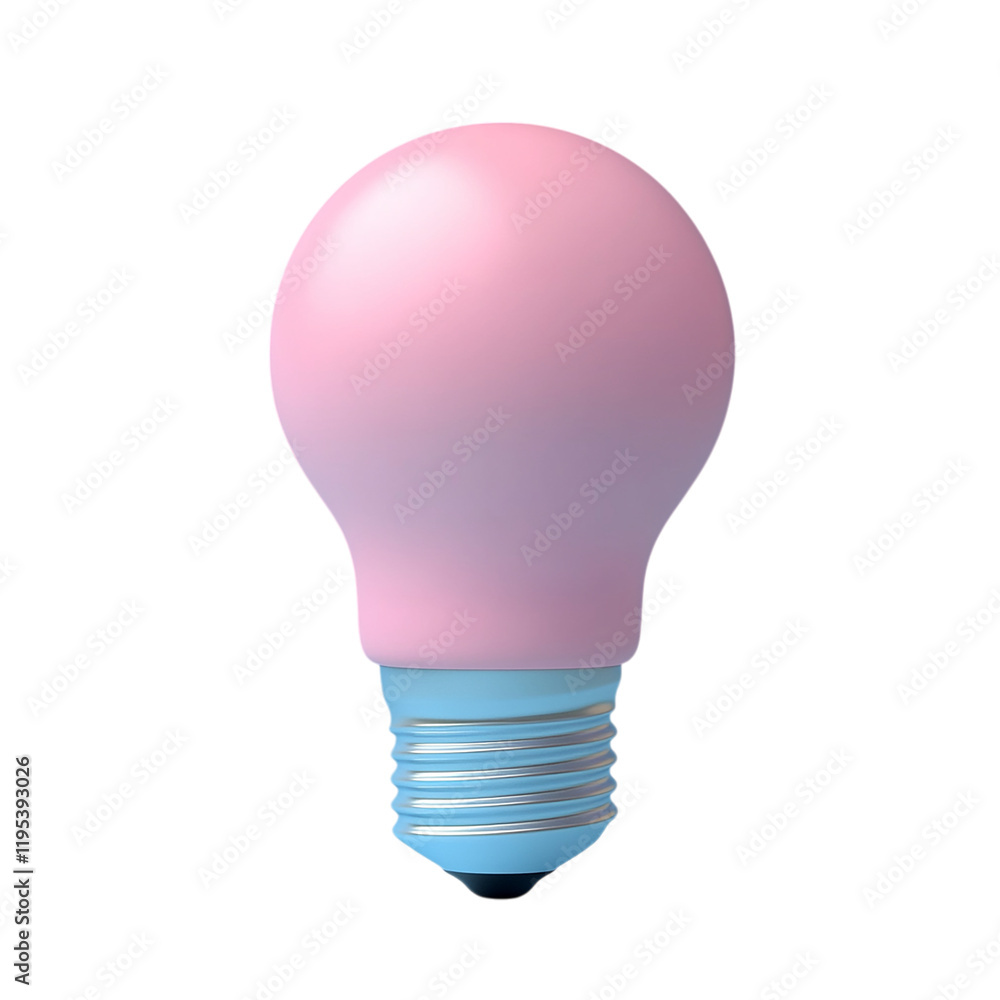 Pastel Pink Lightbulb: A Symbol of Ideas and Innovation Pastel Pink Lightbulb: A Symbol of Ideas and Innovation