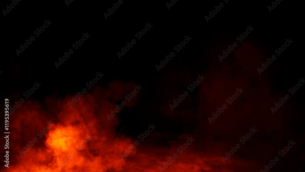 Abstract fire misty fog on isolated black background. Smoke stage studio. Texture overlays. The concept of aromatherapy. Abstract fire misty fog on isolated black background. Smoke stage studio. Texture overlays. The concept of aromatherapy.
