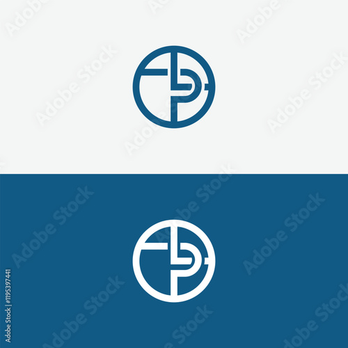 LP letter Logo Design with Creative Modern vector icon template
