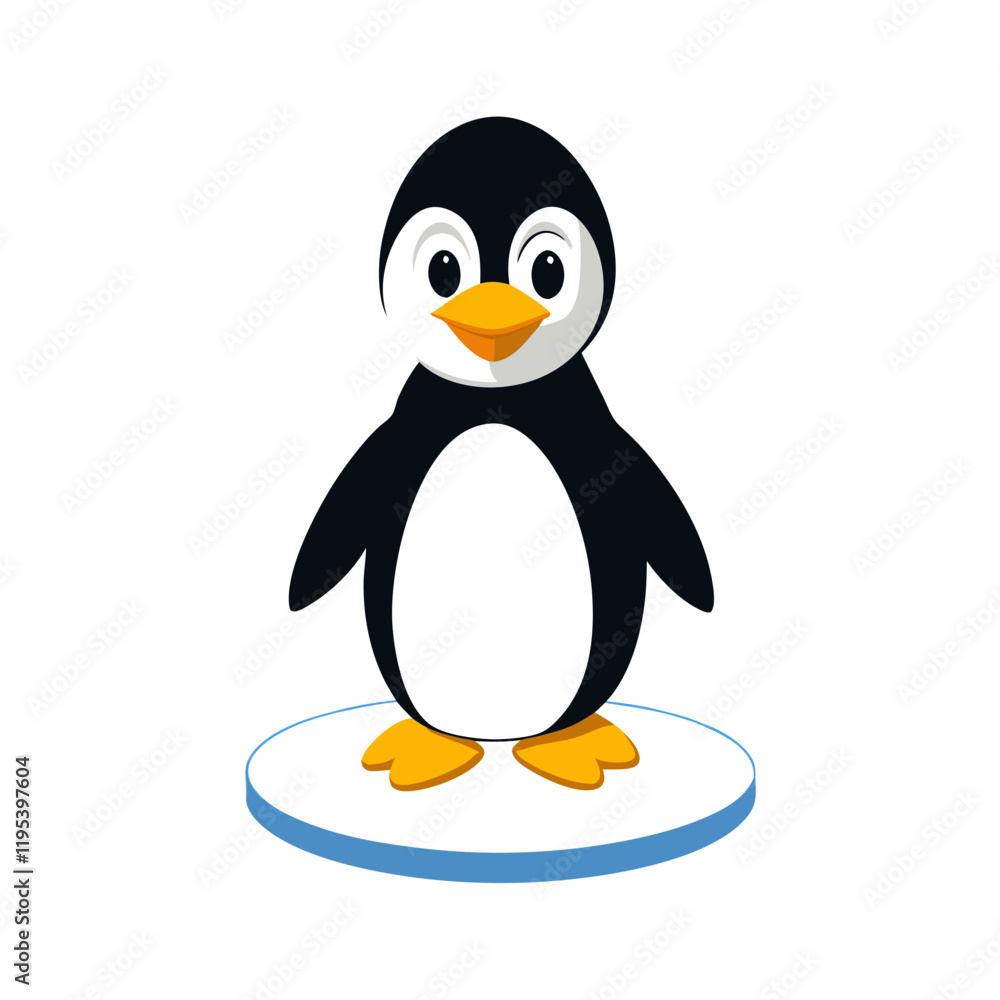 Obraz premium penguin on a white