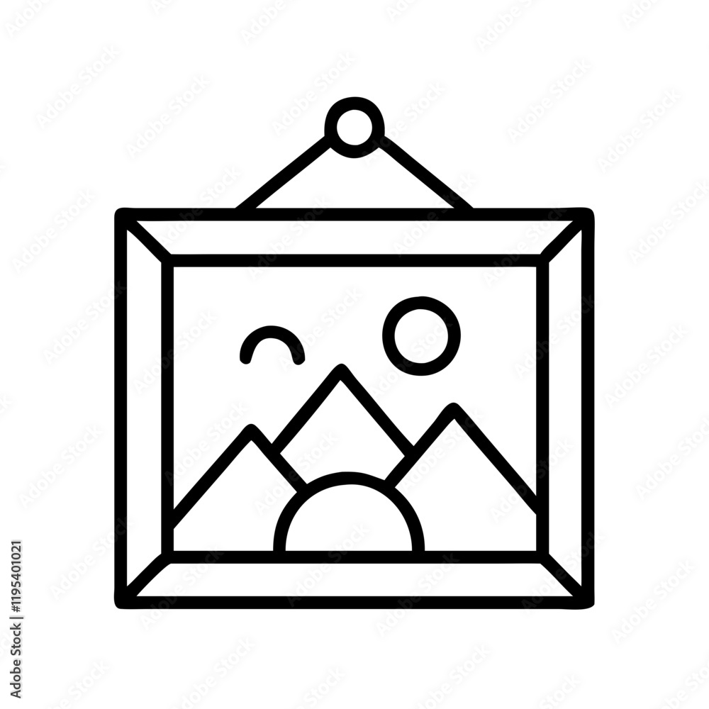art gallery painting icon, art gallery painting line art - simple line art of art gallery painting, perfect for art gallery painting logos and icons and themed design art gallery painting icon, art gallery painting line art - simple line art of art gallery painting, perfect for art gallery painting logos and icons and themed design