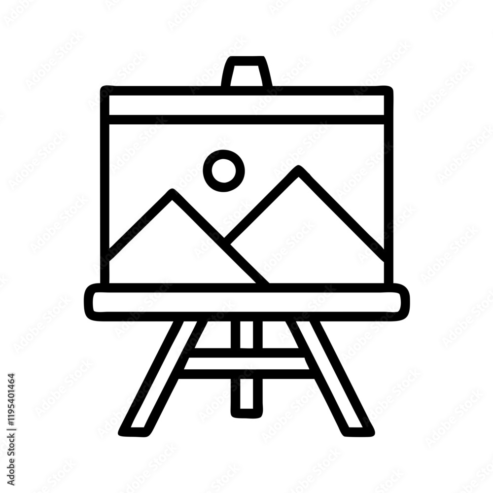 canvas with a landscape icon, canvas with a landscape line art - simple line art of canvas with a landscape, perfect for canvas with a landscape logos and icons and themed design canvas with a landscape icon, canvas with a landscape line art - simple line art of canvas with a landscape, perfect for canvas with a landscape logos and icons and themed design