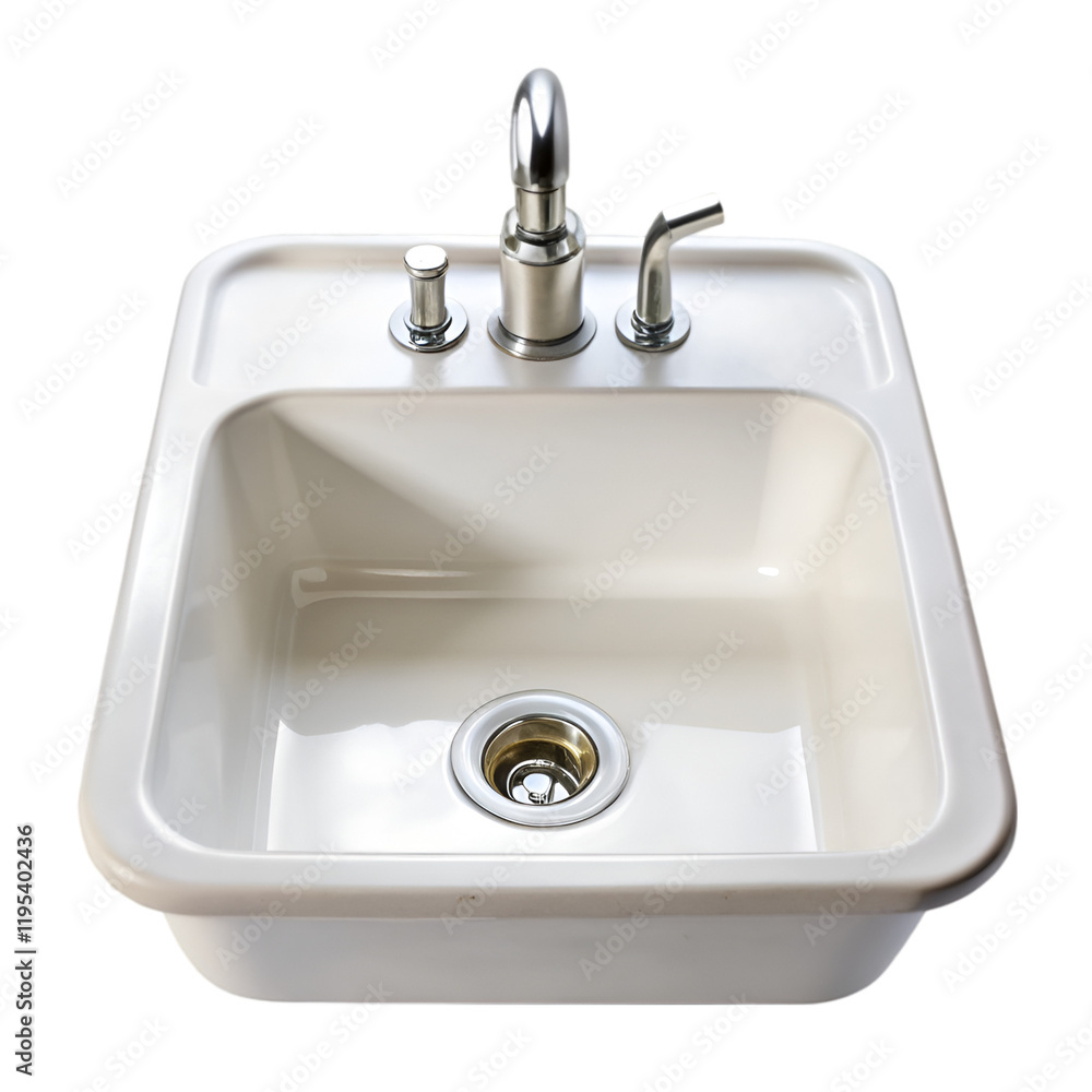 Fototapeta premium Sink isolated on transparent background