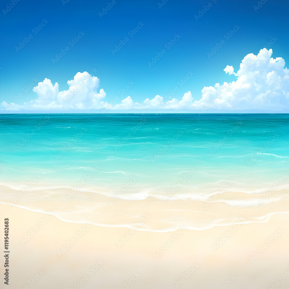 Obraz premium Summer Beach Illustration