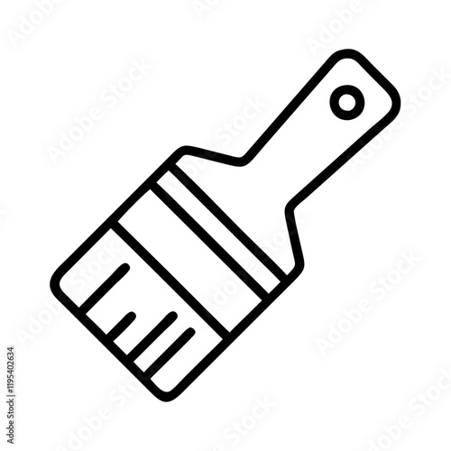 paintbrush with metallic paint icon