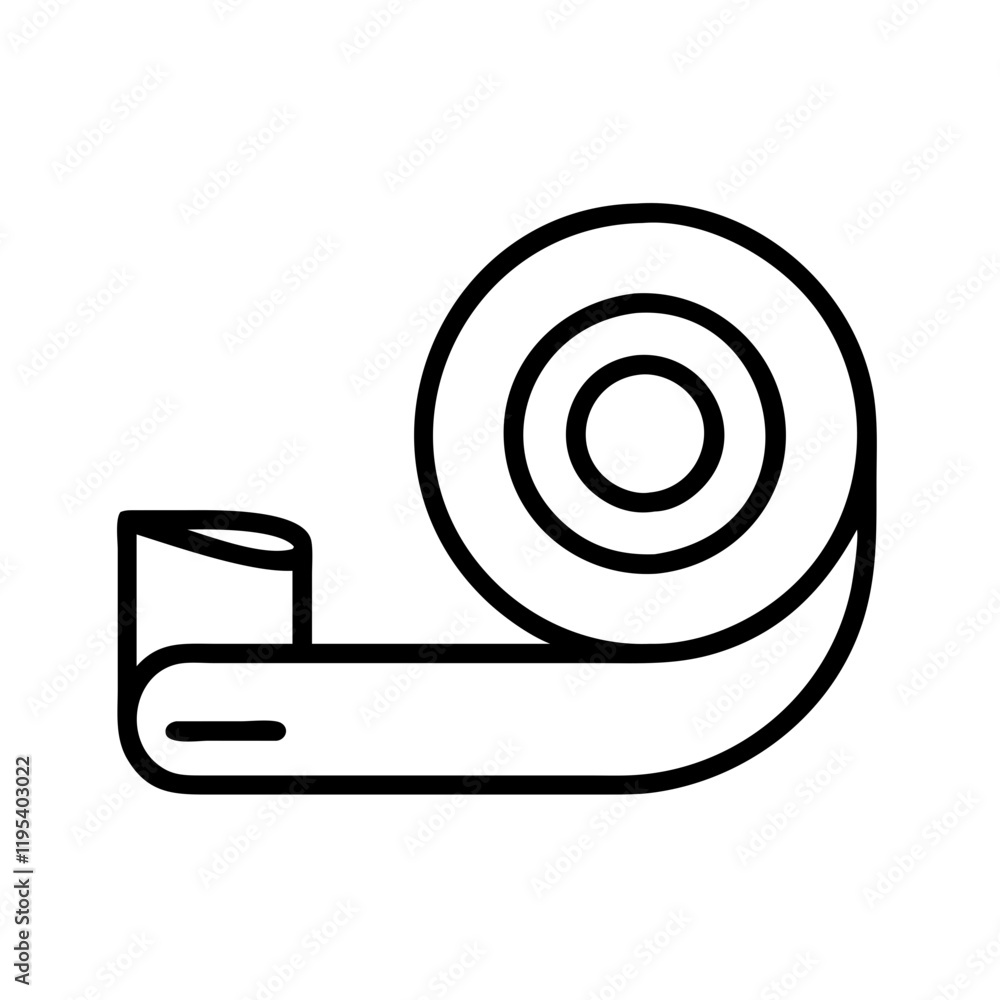 painter s tape icon, painter s tape line art - simple line art of painter s tape, perfect for painter s tape logos and icons and themed design painter s tape icon, painter s tape line art - simple line art of painter s tape, perfect for painter s tape logos and icons and themed design