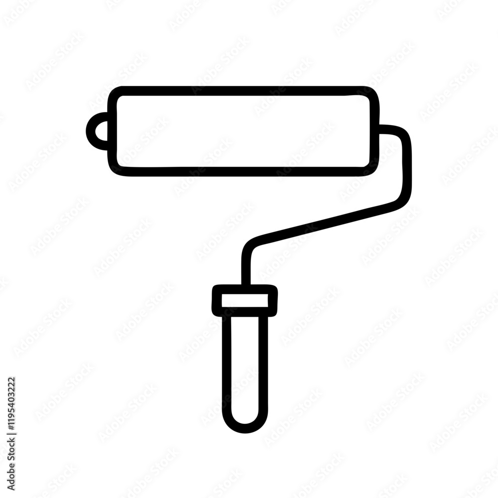 paint roller icon, paint roller line art - simple line art of paint roller, perfect for paint roller logos and icons and themed design paint roller icon, paint roller line art - simple line art of paint roller, perfect for paint roller logos and icons and themed design
