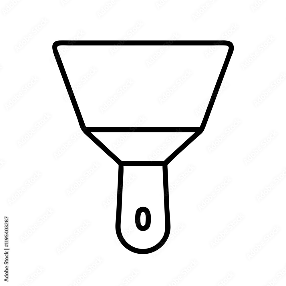 paint scraper icon, paint scraper line art - simple line art of paint scraper, perfect for paint scraper logos and icons and themed design paint scraper icon, paint scraper line art - simple line art of paint scraper, perfect for paint scraper logos and icons and themed design
