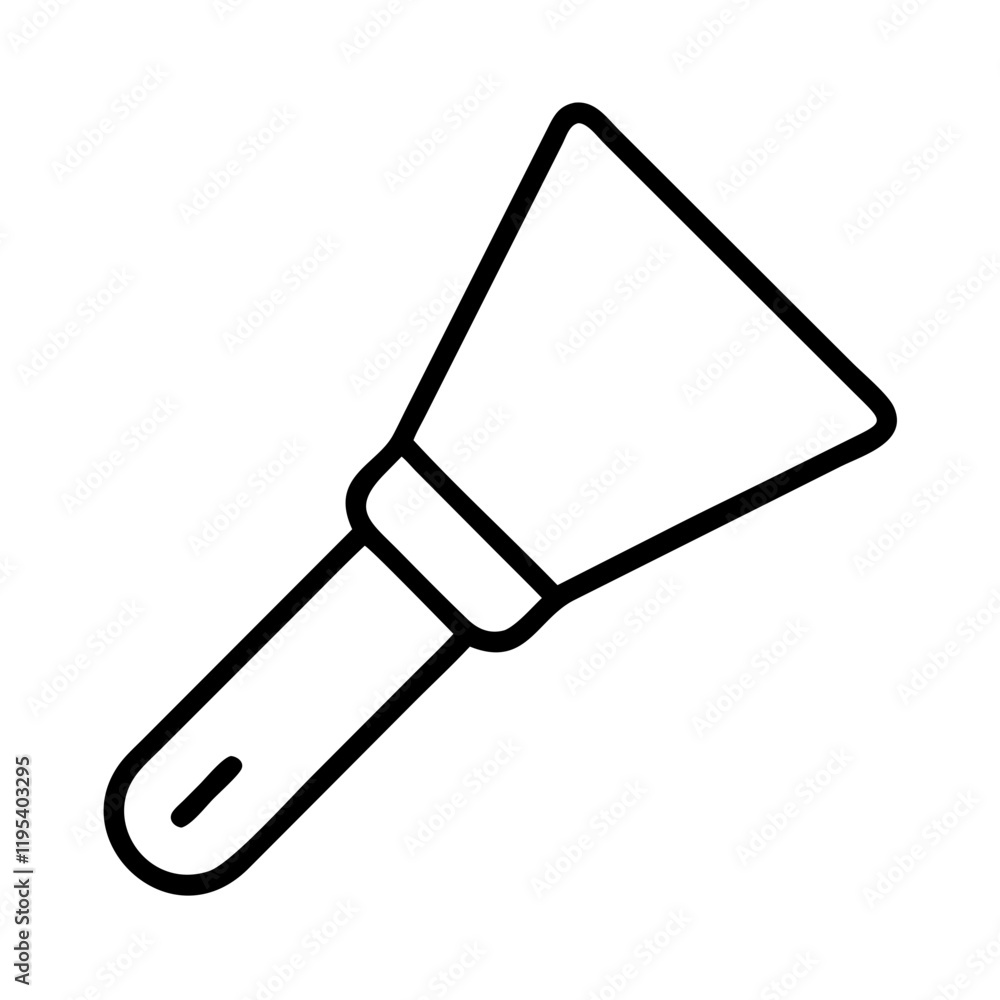 paint scraper icon, paint scraper line art - simple line art of paint scraper, perfect for paint scraper logos and icons and themed design paint scraper icon, paint scraper line art - simple line art of paint scraper, perfect for paint scraper logos and icons and themed design