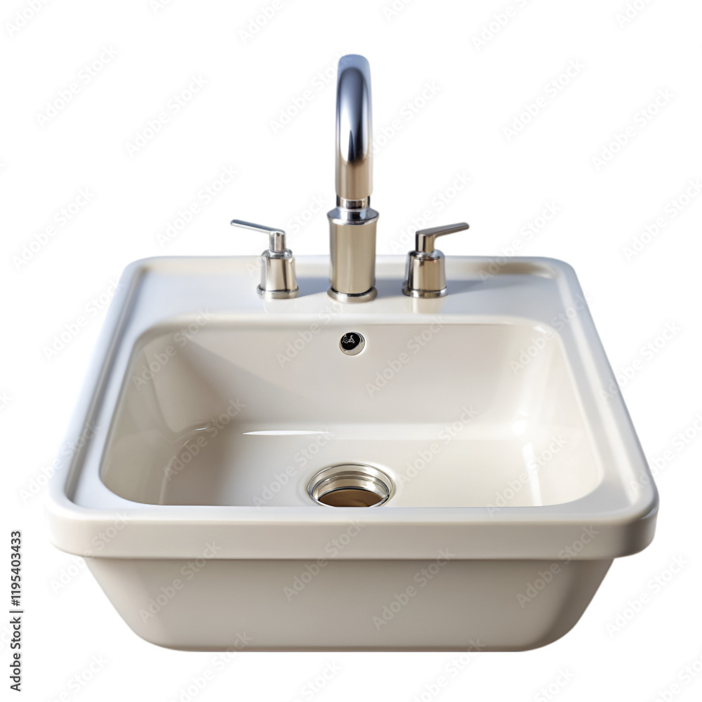 Fototapeta premium Sink isolated on transparent background