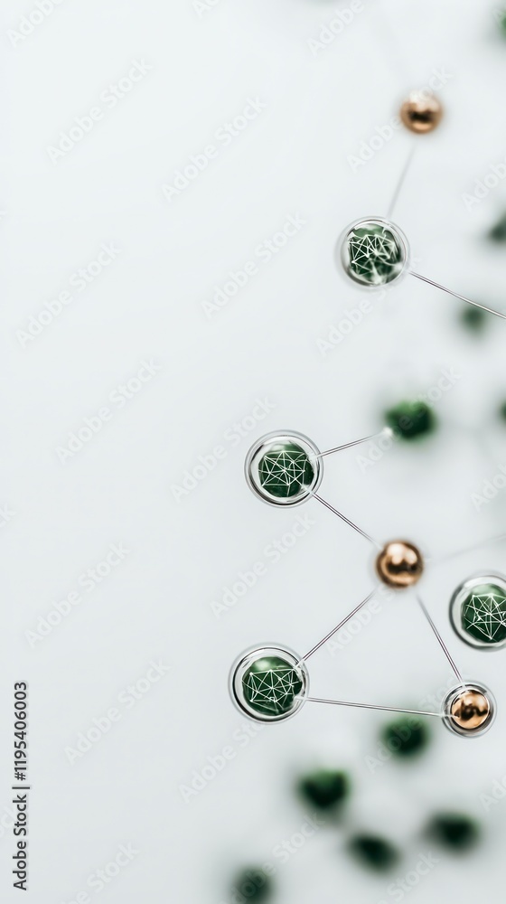 Obraz premium Global Network Connection Abstract Tech Concept