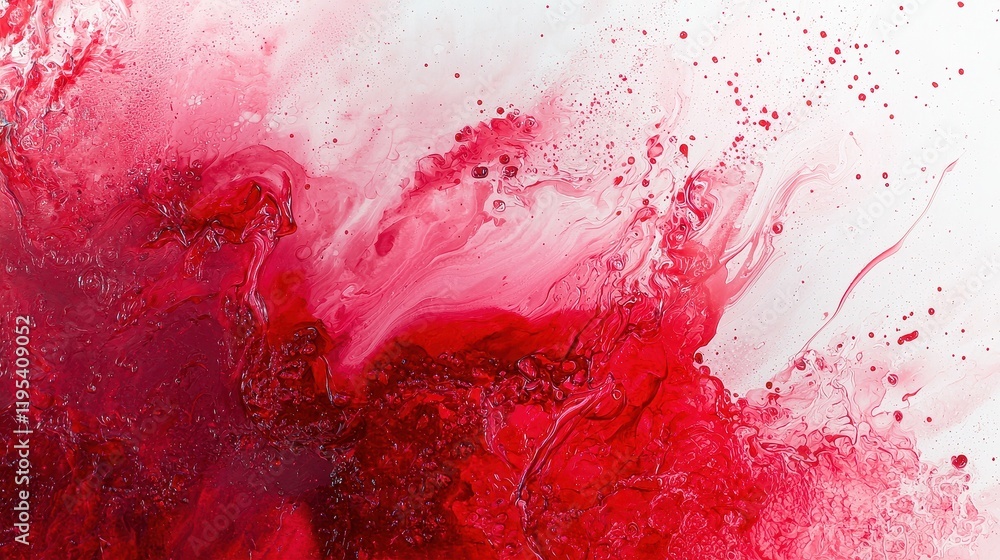 Abstract Red and Pink Color Blend Art Abstract Red and Pink Color Blend Art