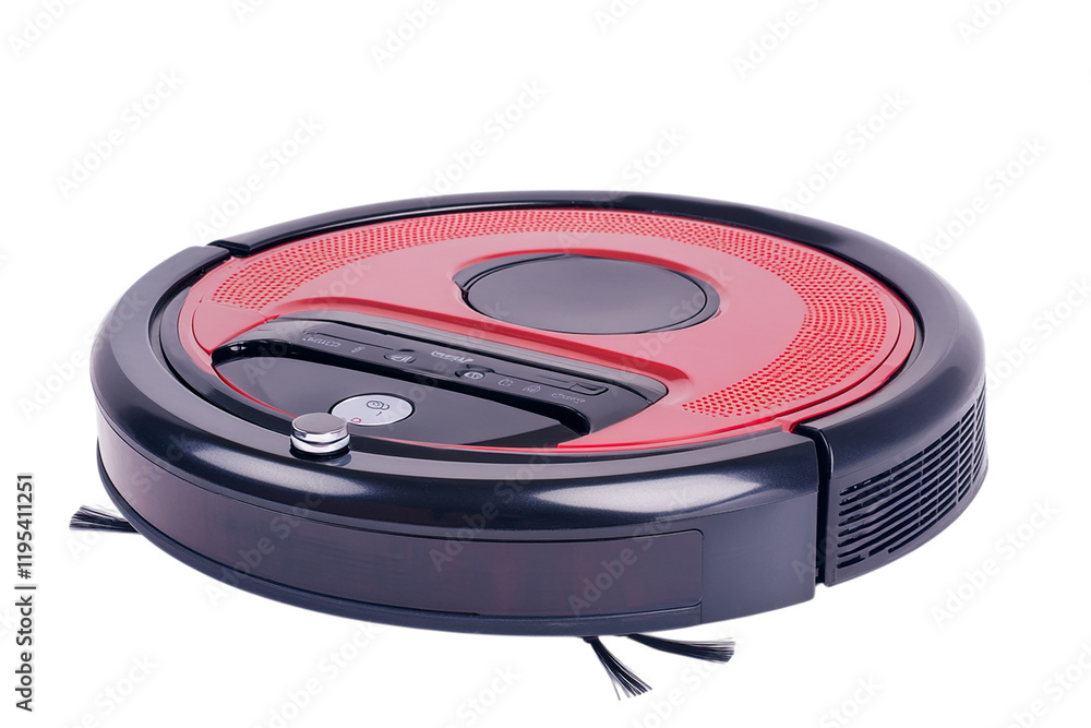 Fototapeta premium Floor Cleaning Robot Isolated background