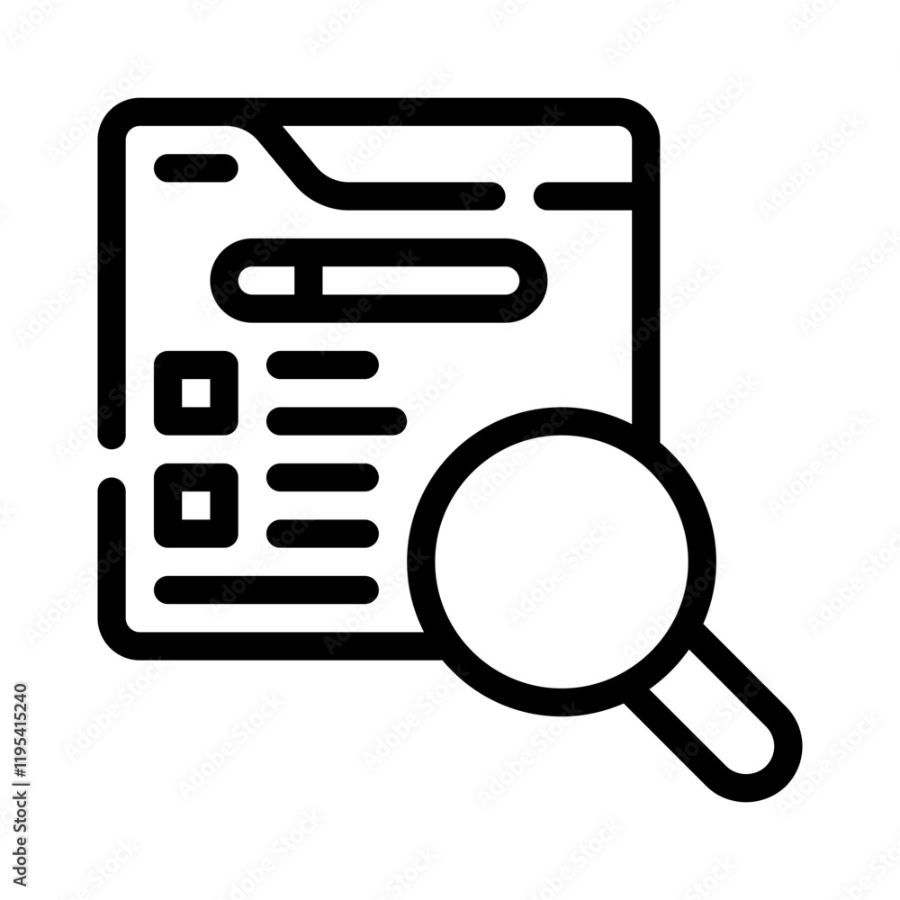 search line icon search line icon