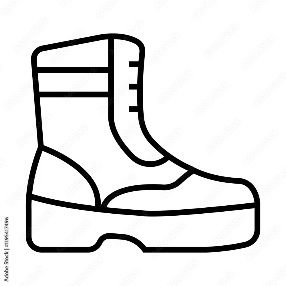Combat Boots Icon Design Combat Boots Icon Design
