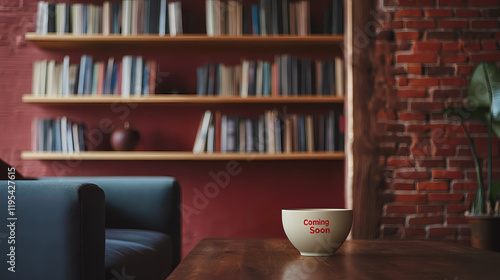 A bowl with text: 