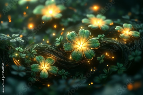 Wallpaper Mural "Enchanting Celtic Knots: Intricate Digital Design Showcasing Interwoven Patterns" Torontodigital.ca