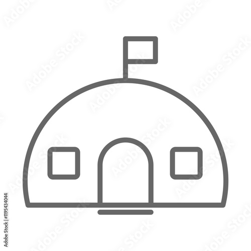 Military Base Icon Design