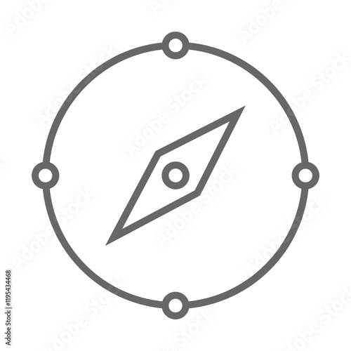 Military Compass Icon Design