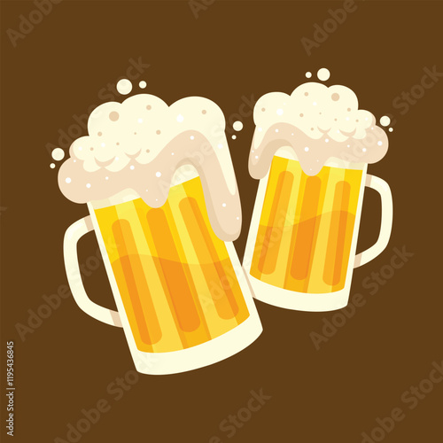 Beer Vector, beer Toast Vector Image, Beer Splash Vector, Beer Glass Toast Vector, Glass Toast.