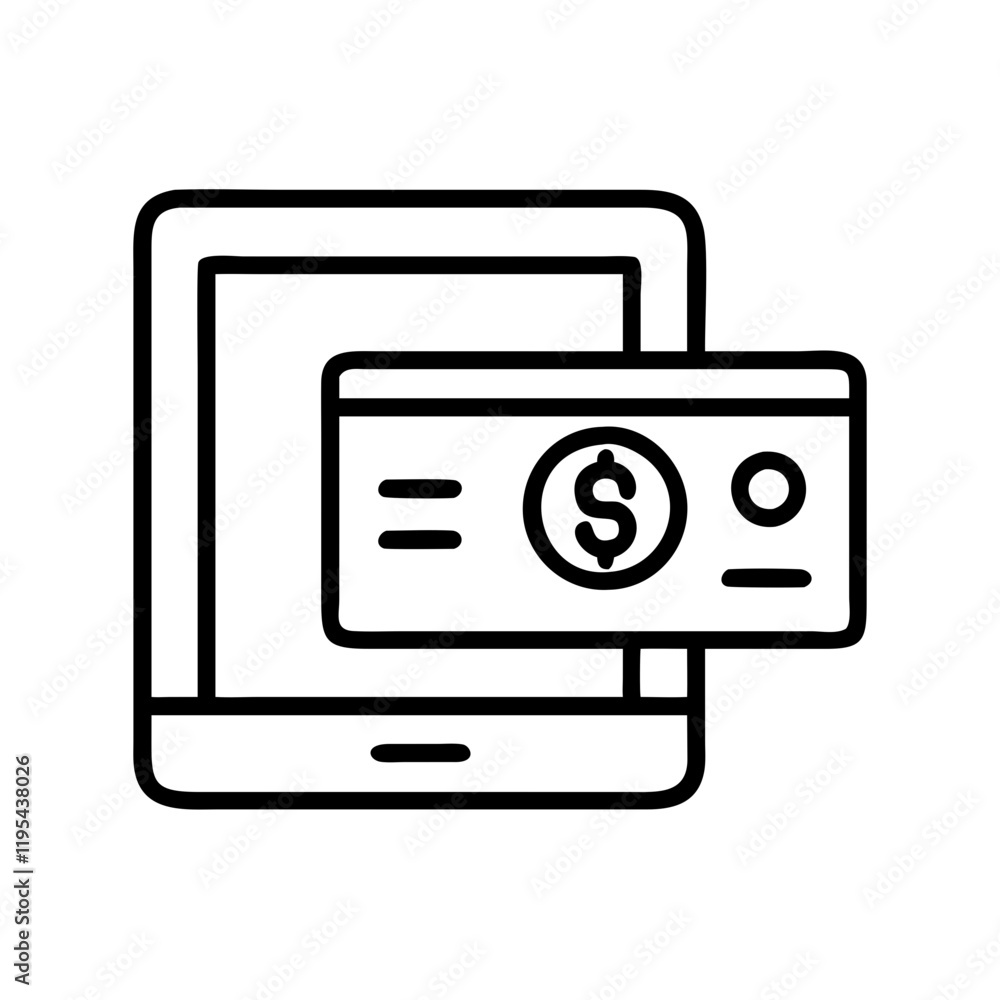 digital payment app icon, digital payment app line art - simple line art of digital payment app, perfect for digital payment app logos and icons and themed design digital payment app icon, digital payment app line art - simple line art of digital payment app, perfect for digital payment app logos and icons and themed design