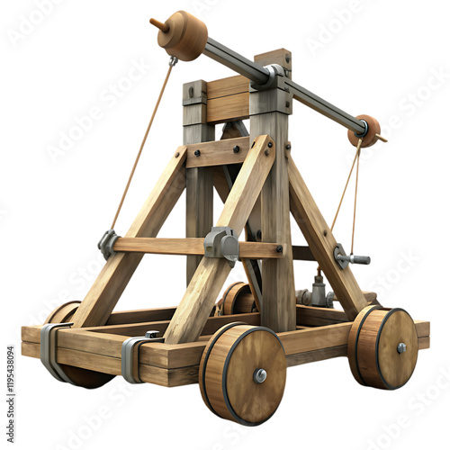 Obraz na płótnie Ancient wooden catapult