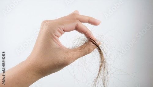 A symbolic image of hair loss as it occurs