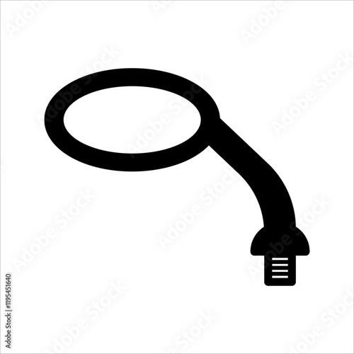 PrintRear view mirror vector illustration, with white background