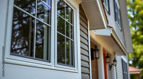 Wallpaper Mural Elegant Home Exterior: Modern Window Design and Architecture. High-quality windows for a beautiful house. Real Estate, Home Improvement Torontodigital.ca