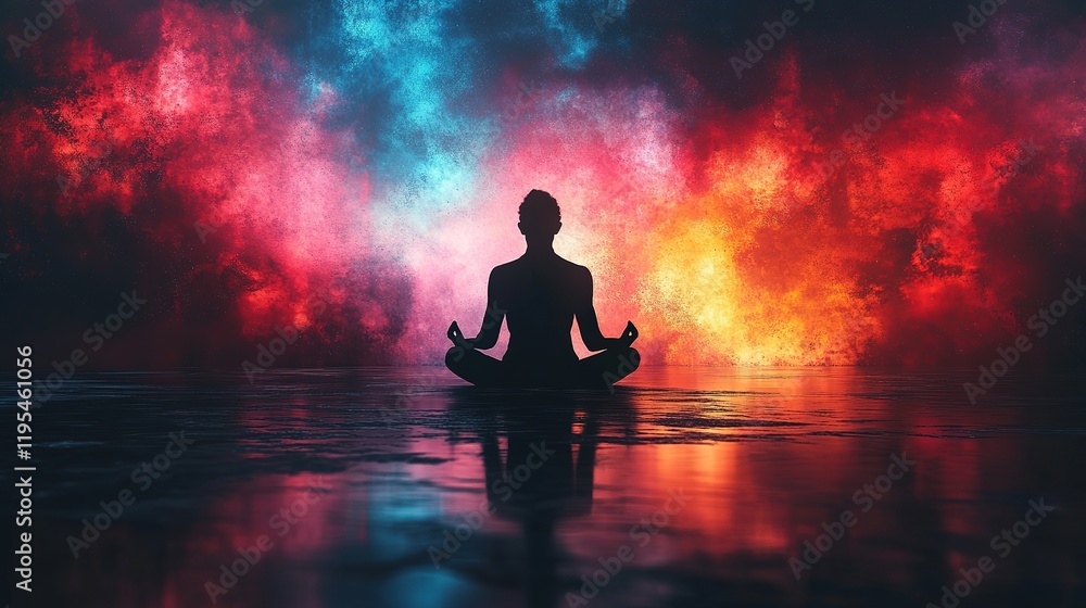 Meditative soul reflection ethereal atmosphere digital art tranquil environment serene viewpoint spiritual concept Meditative soul reflection ethereal atmosphere digital art tranquil environment serene viewpoint spiritual concept