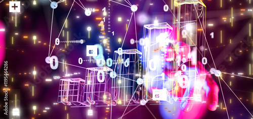 diagram Futuristic wave, Fu...