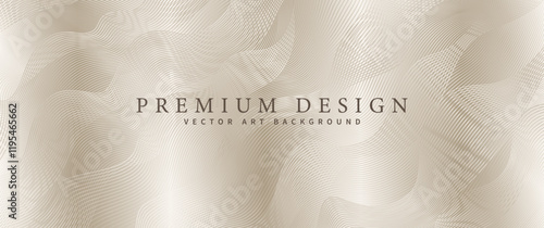 Elegant background design with gold line pattern. Premium abstract vector illustration for invitation, flyer, cover design, luxe invite, business banner, prestigious voucher.