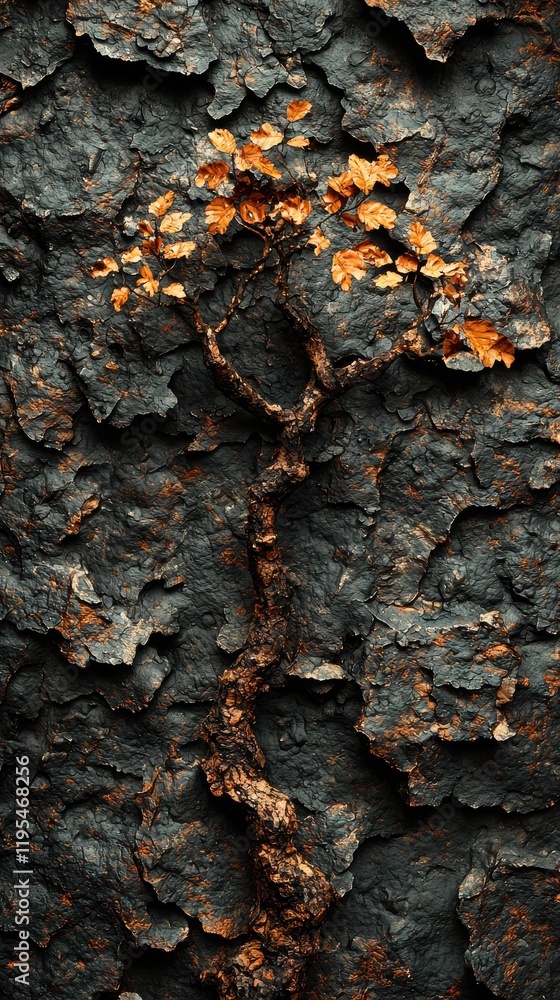 Nature's resilience tree growth on textured bark forest environment high-resolution details january light Nature's resilience tree growth on textured bark forest environment high-resolution details january light