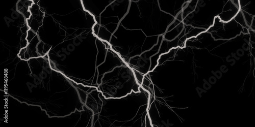 Black marble texture background, abstract marble texture. Dark textured leather wall with vintage grunge pattern .Tele photo of a distant branched lightning bolt at night .
