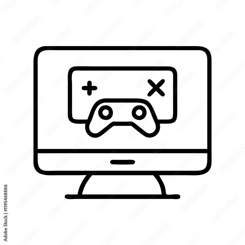game loading screen icon, game loading screen line art - simple line art of game loading screen, perfect for game loading screen logos and icons and themed design game loading screen icon, game loading screen line art - simple line art of game loading screen, perfect for game loading screen logos and icons and themed design