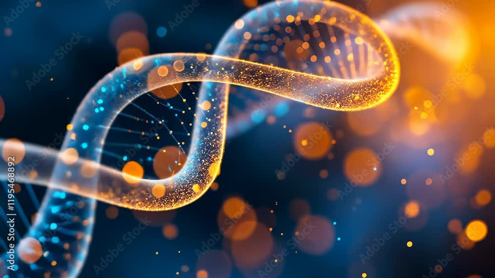 An image of dna strand. Molecule, dna, chain, loop, infographic ...